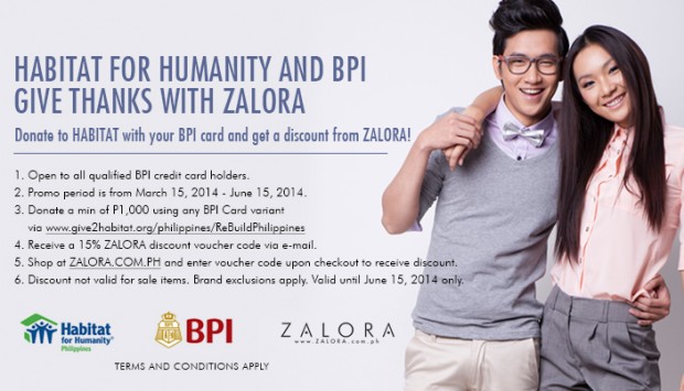 Habitat for Humanity Philippines and BPI gives thanks with Zalora