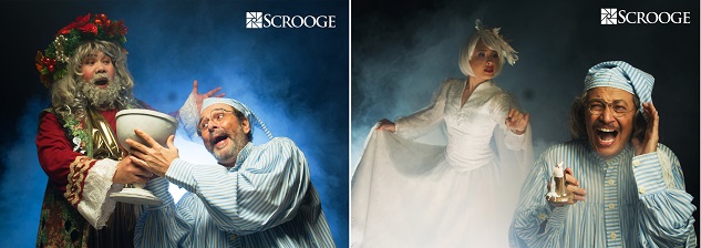 OLIVER USISON (Ghost of Christmas Present), MIGUEL FAUSTMANN (Ebenezer Scrooge)