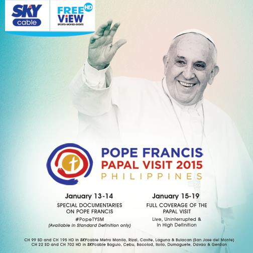 Papal Visit on SKY Free View