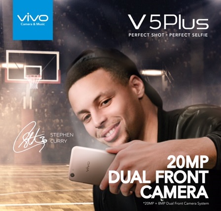 Vivo to Launch Stephen Curry-endorsed 20MP Dual Front Camera V5 Plus