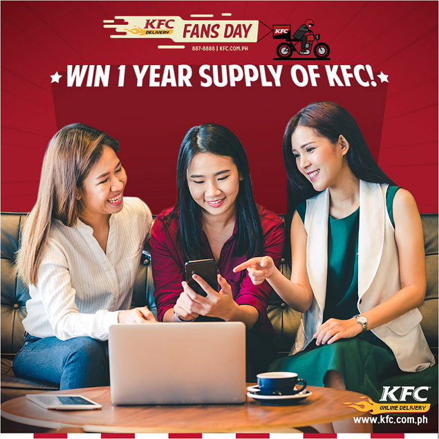 Win a Year Supply of KFC Original Recipe Chicken on #KFCDeliveryFansDay