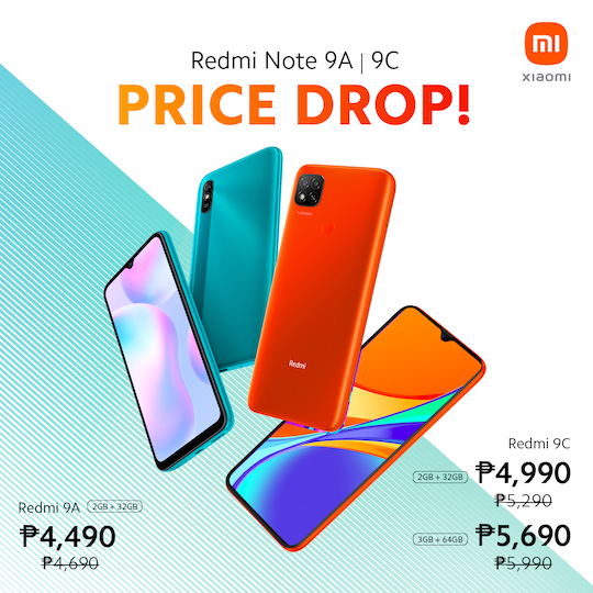 Xiaomi Drops The Price on Redmi Note 9A and 9C