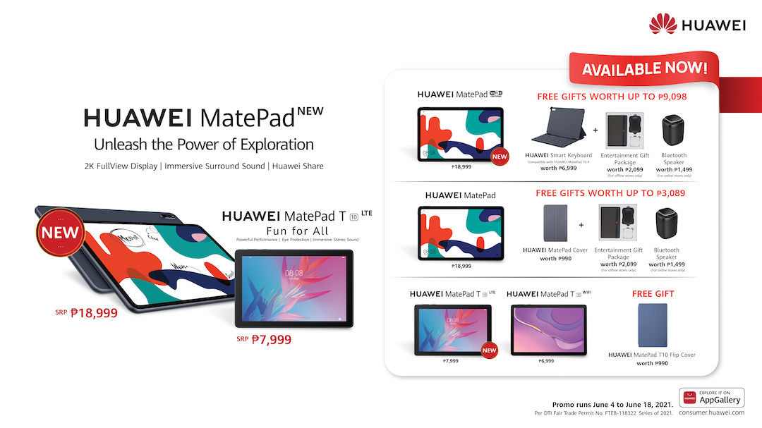 New Generation of Huawei MatePads launched in PH