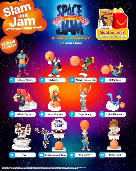 McDonald’s Announces Arrival of the Space Jam Happy Meal