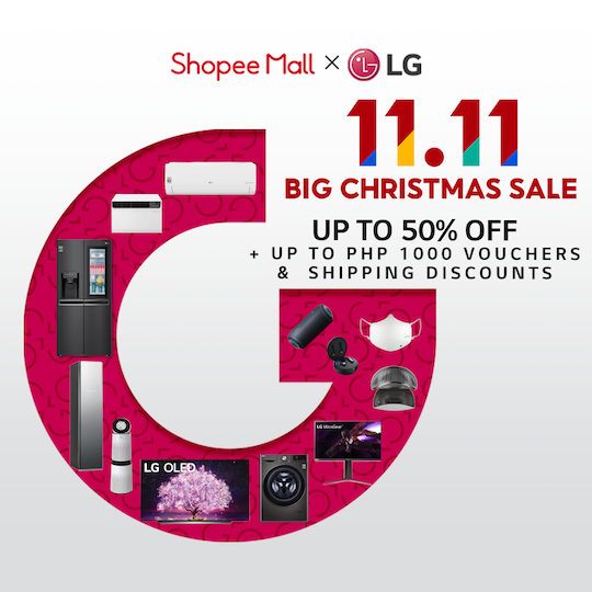 Get Your Shopping Done Early With LG & Shopee’s 11/11 Big Christmas Sale