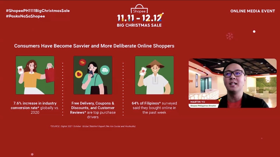 Shopee Launches 11.11 Big Christmas Sale, its Biggest Sale of the Year, with Unbeatable deals and Nonstop Fun