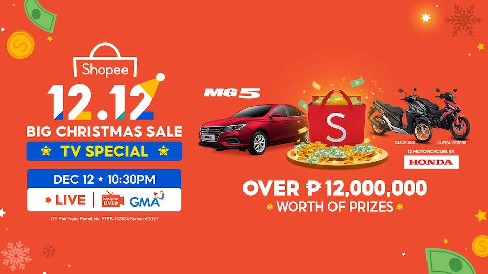 Over ₱12 Million Worth of Prizes at the 12.12 Big Christmas Sale TV Special