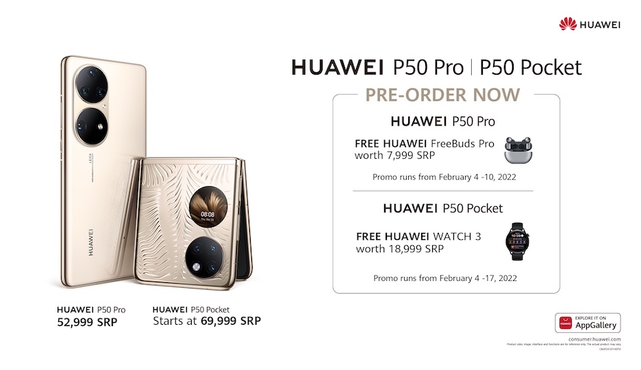 Huawei Philippines Opens Pre-orders for flagship P50 Pro and P50 Pocket￼