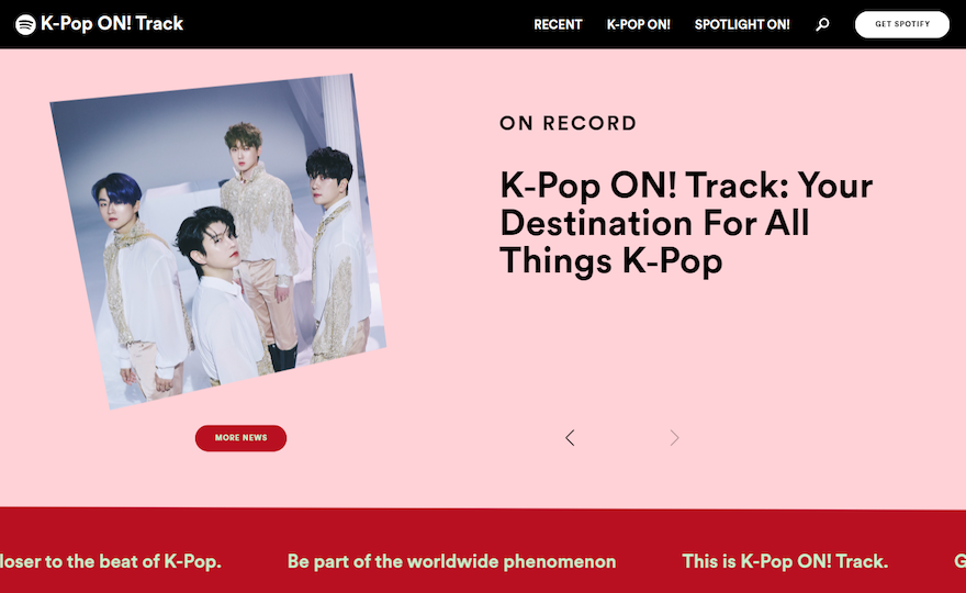 Spotify launches ‘K-Pop ON! Track’