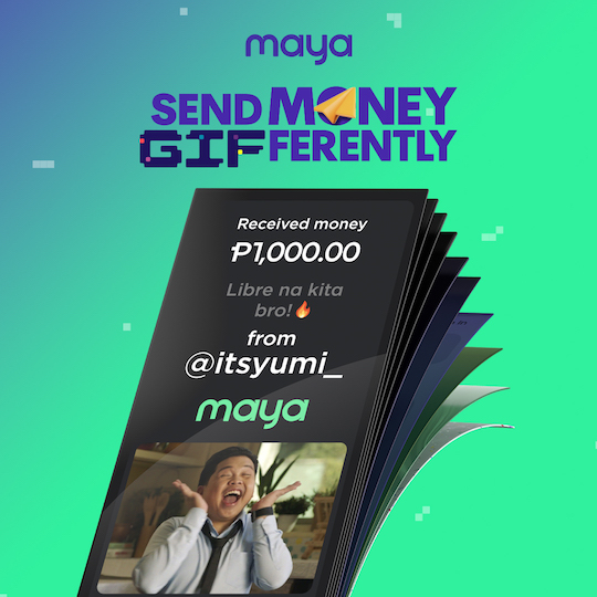 Maya Serves the best GIF for your different Send Money moods! 