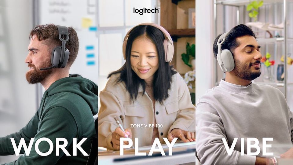 Logitech’s Brio 500 Series Webcams and Zone Vibe Headphones