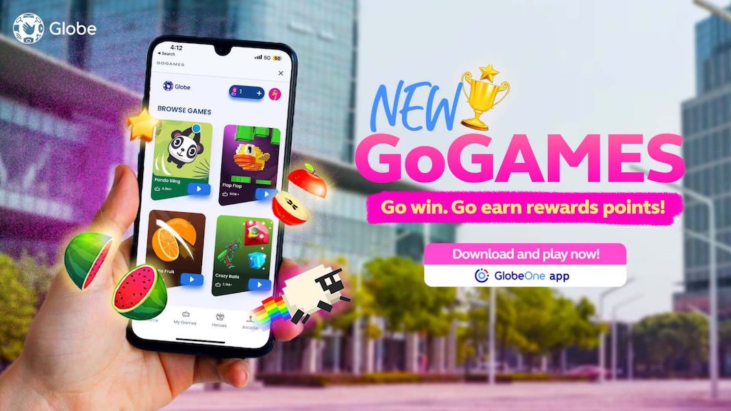 Go win and earn points with Globe Prepaid’s GoGAMES 