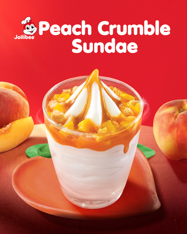 Jollibee Launches Its Delightfully Newstalgic Peach Crumble Sundae