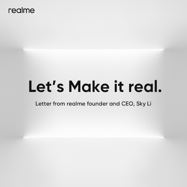 An Open Letter from realme’s Founder and CEO, Sky Li