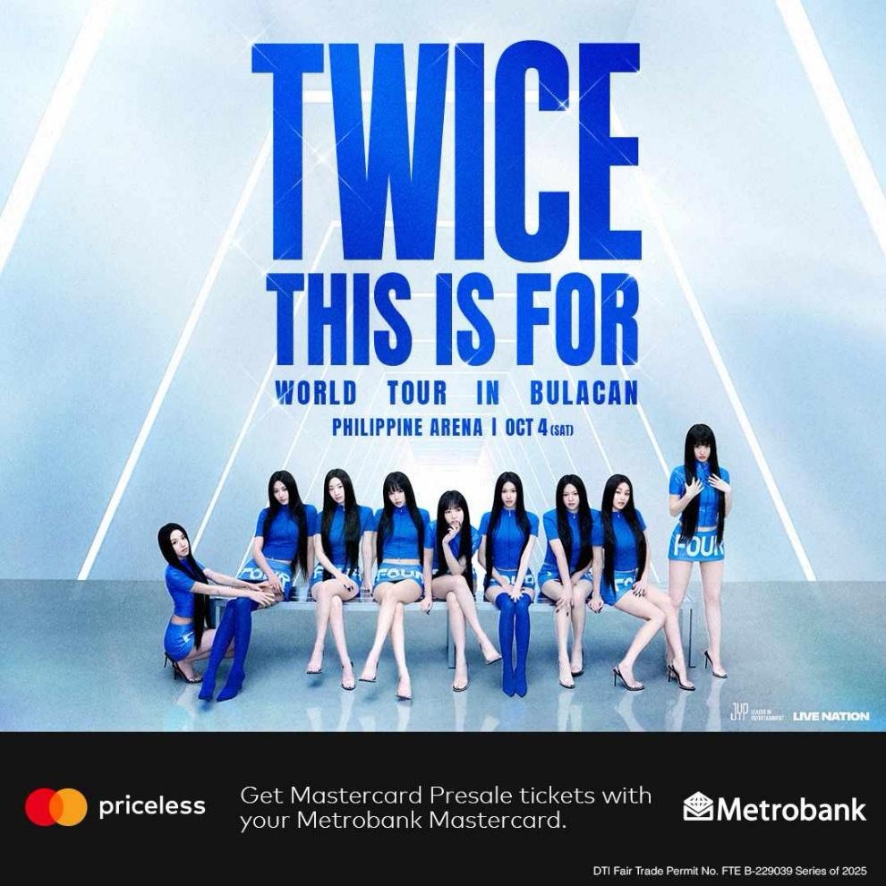 TWICE Announces Philippines Concert: Early Ticket Access for Metrobank Mastercard Holders