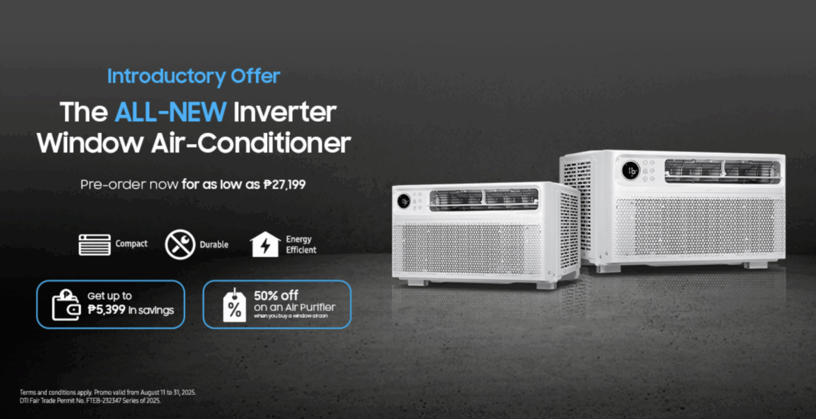 Samsung Window Inverter Air Conditioner Pre-Order Promo: Get 25% Off