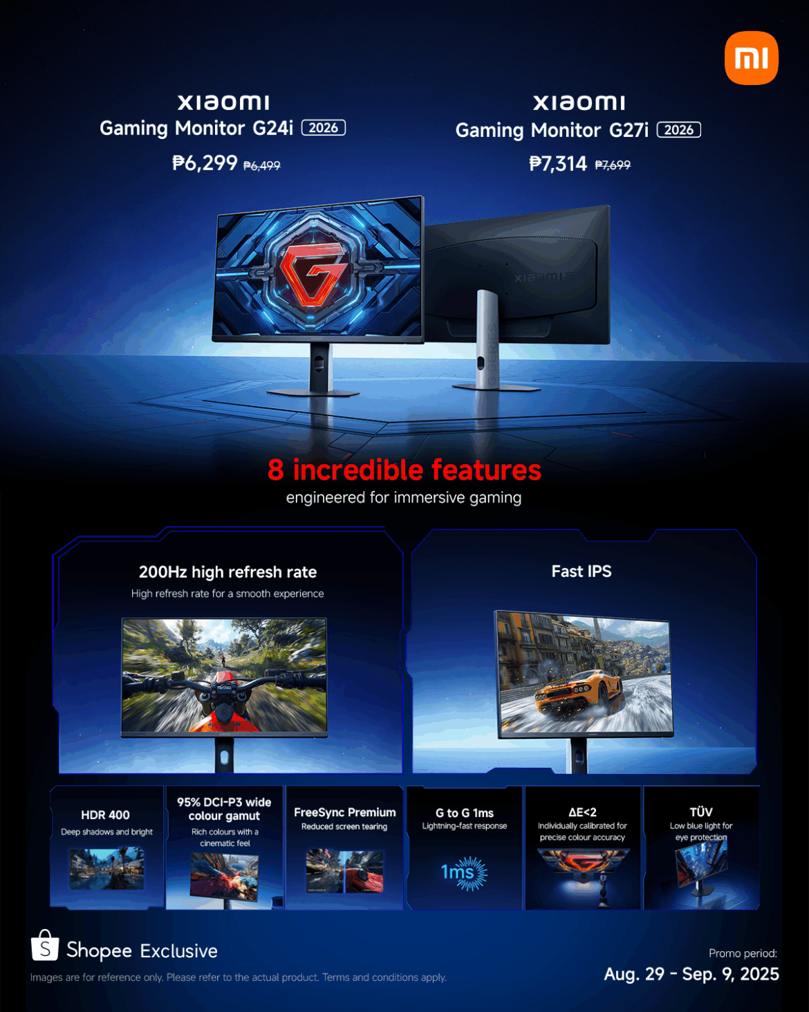 Xiaomi Launches G24i and G27i Gaming Monitors with 200Hz & Creator-Level Accuracy