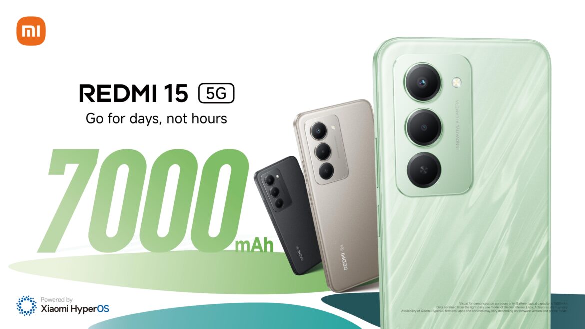 Xiaomi REDMI 15 5G Launched: 7000mAh Battery and 144Hz Display for ₱7,999