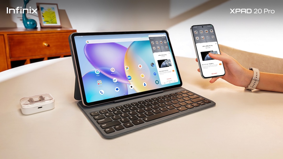 Infinix XPAD 20 Pro: 12″ 2K Tablet w/ Free Keyboard & Pencil