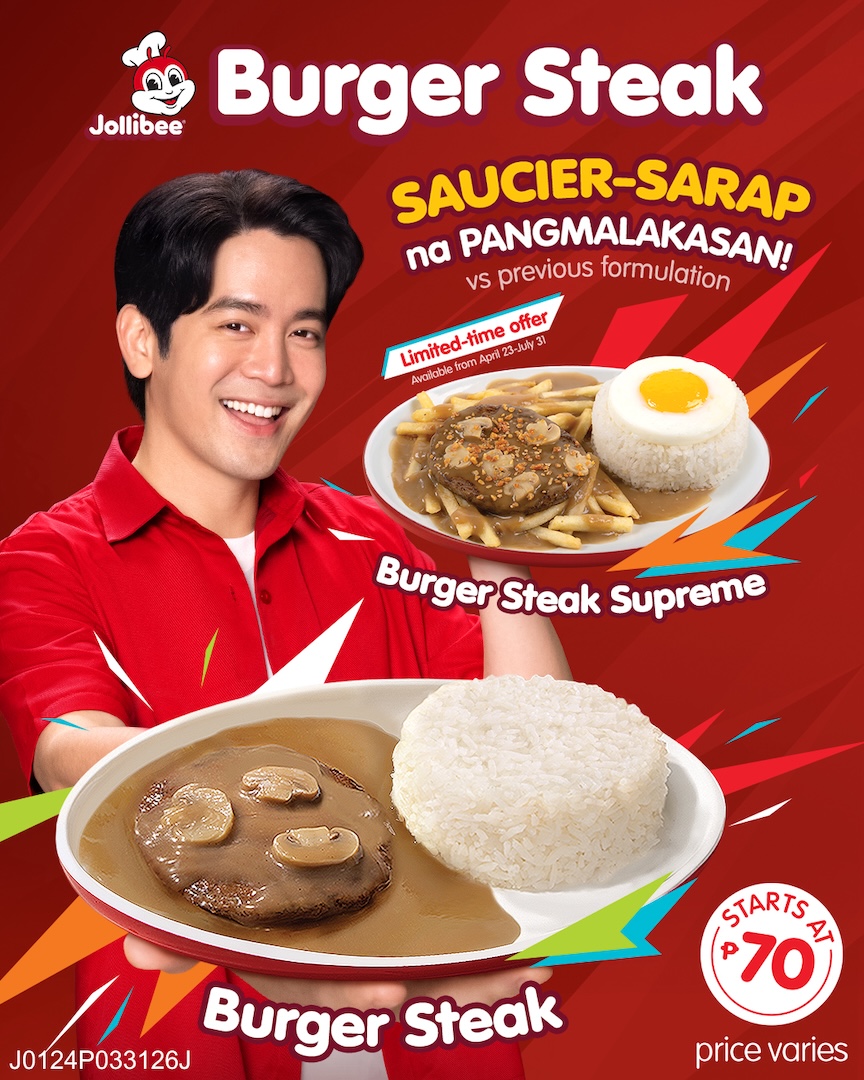 Jollibee Levels Up Burger Steak, Introduces New Burger Steak Supreme