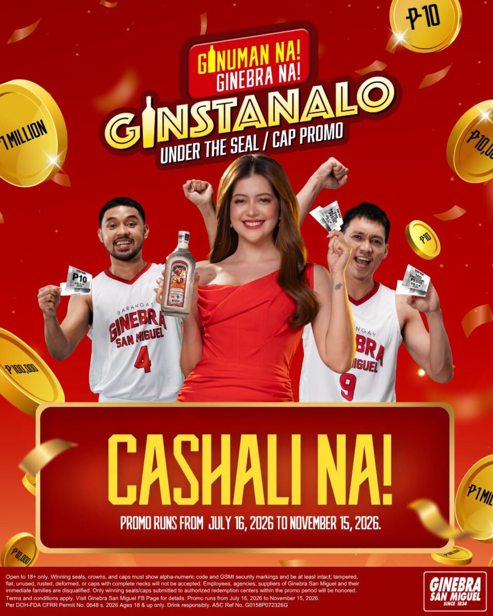Win 1 Million Pesos with Ginebra Ginstanalo Promo