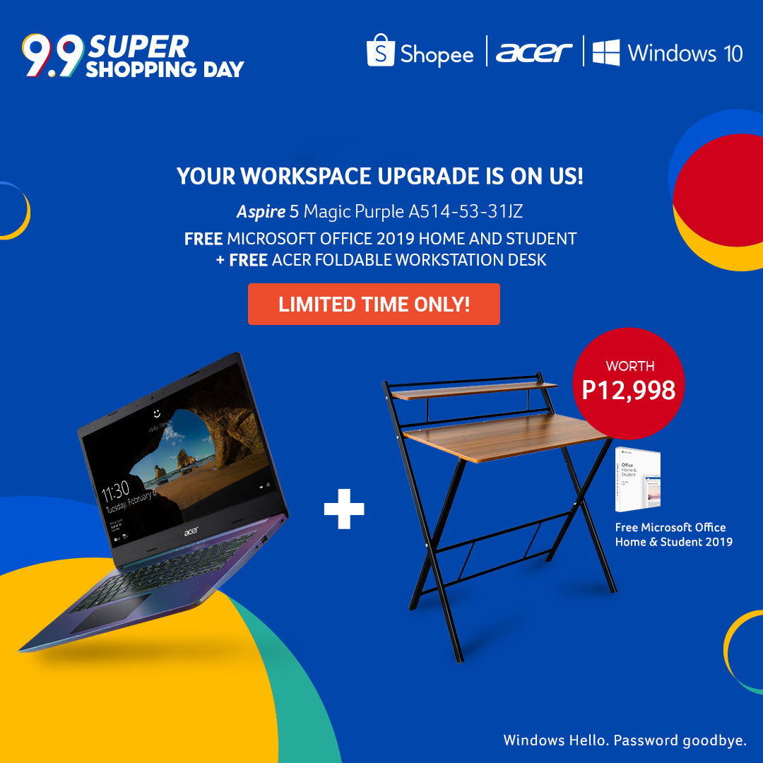 Acer Offers Workspace Upgrades with Shopee 9.9 Exclusive Deals
