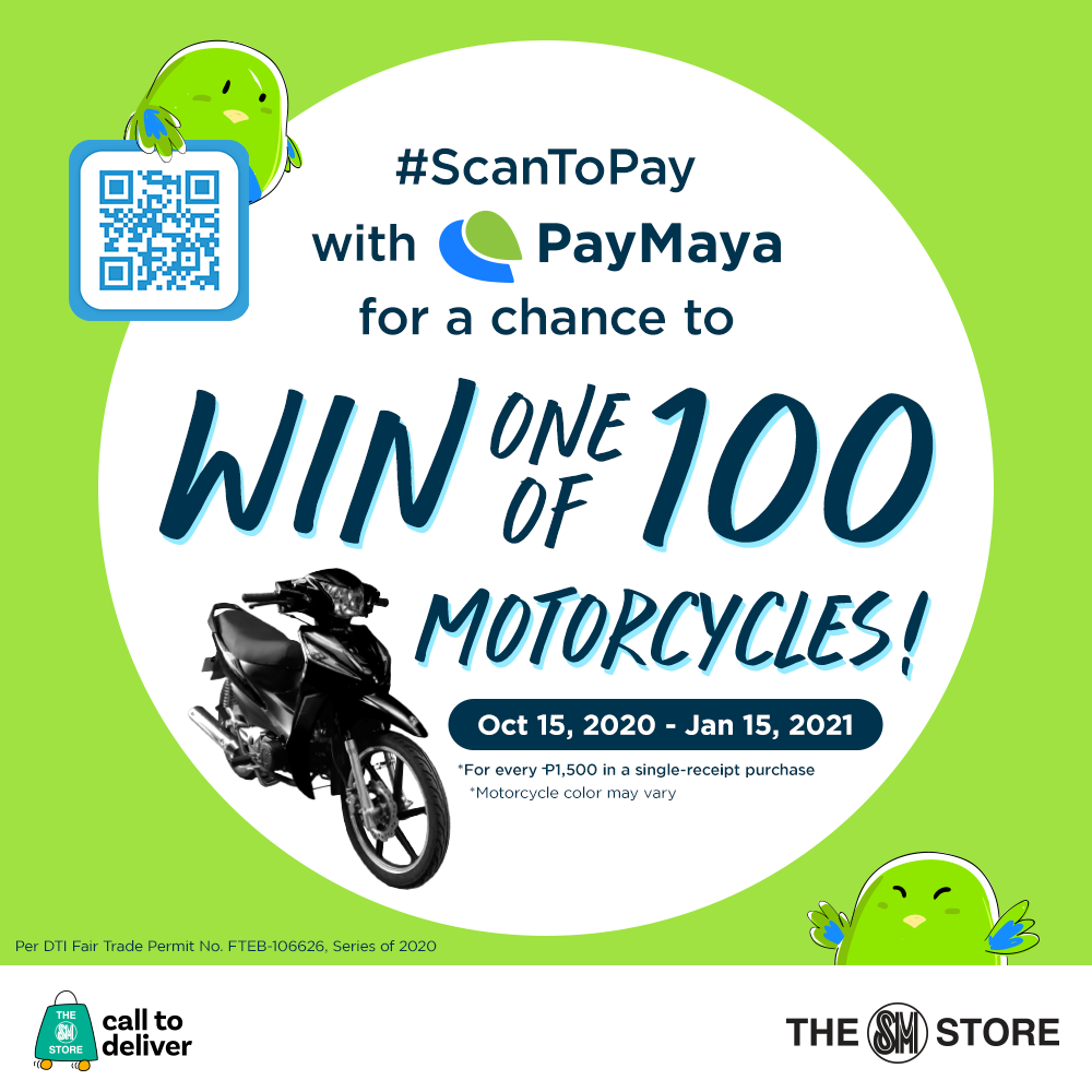 Win When You #ScanToPay with PayMaya QR at The SM Store!