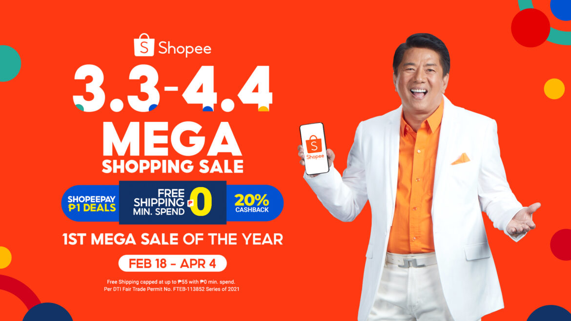 Shopee Kicks Off 3.3 – 4.4 Mega Shopping Sale with Willie Revillame