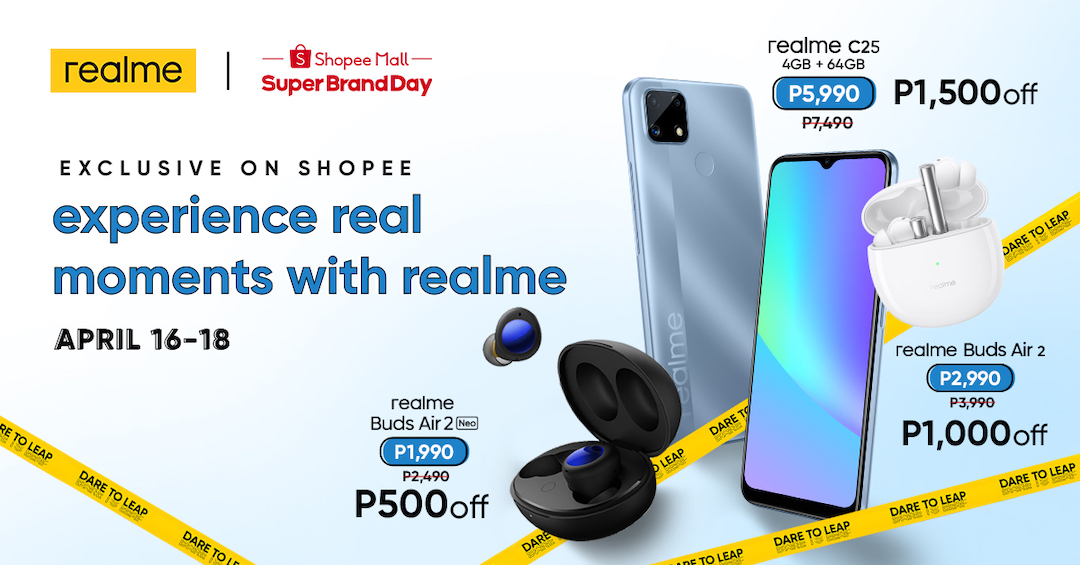 realme PH sets a new standard of reliability with the realme C25, initially available exclusively on Shopee