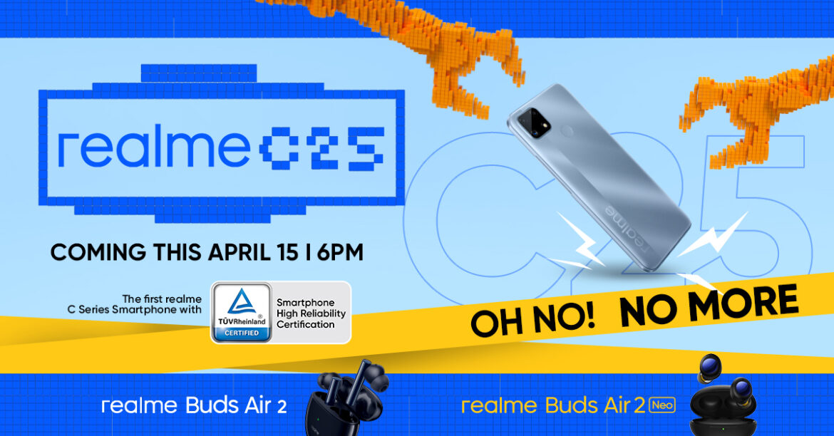 realme Launches realme C25 on April 15 Fit For Everyday Challenges