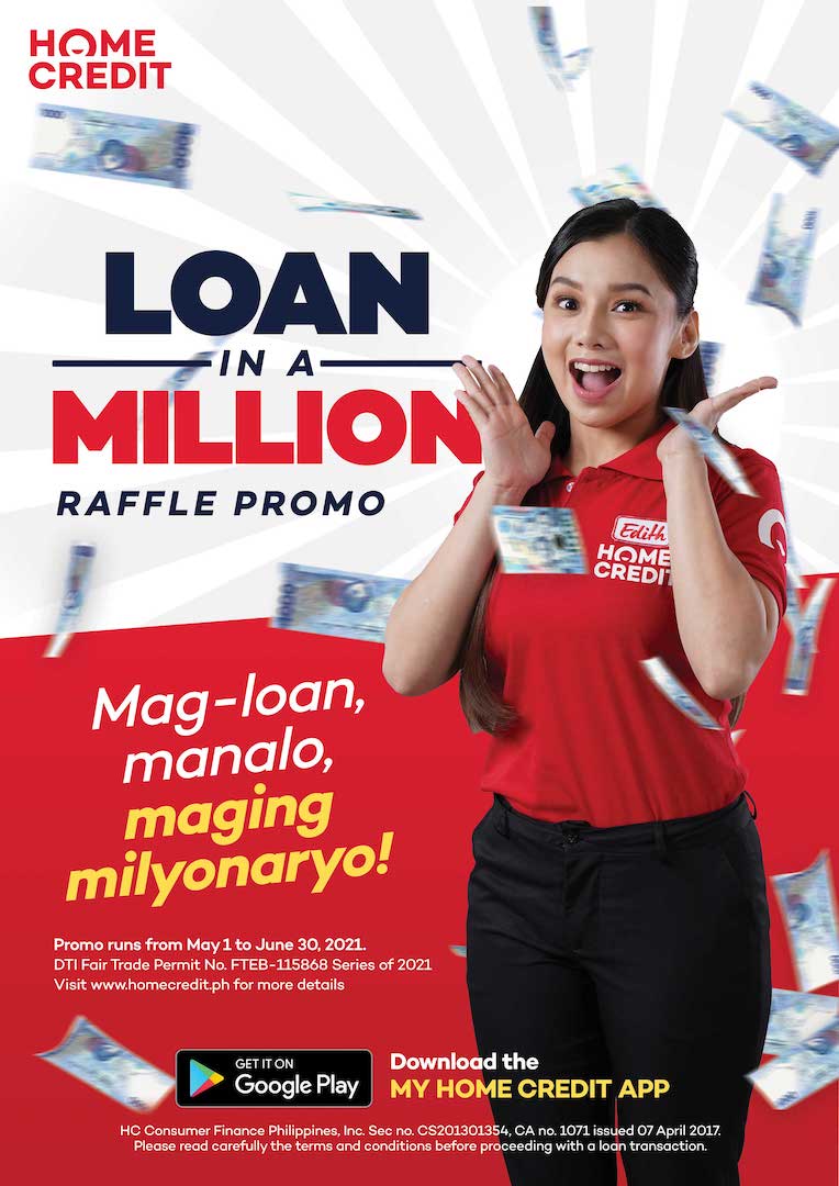 Win up to Php 1M in Home Credit’s Loan in a Million Raffle Promo