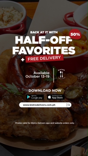 Half-Off Favorites Promo Exclusive on Bistro Delivers!