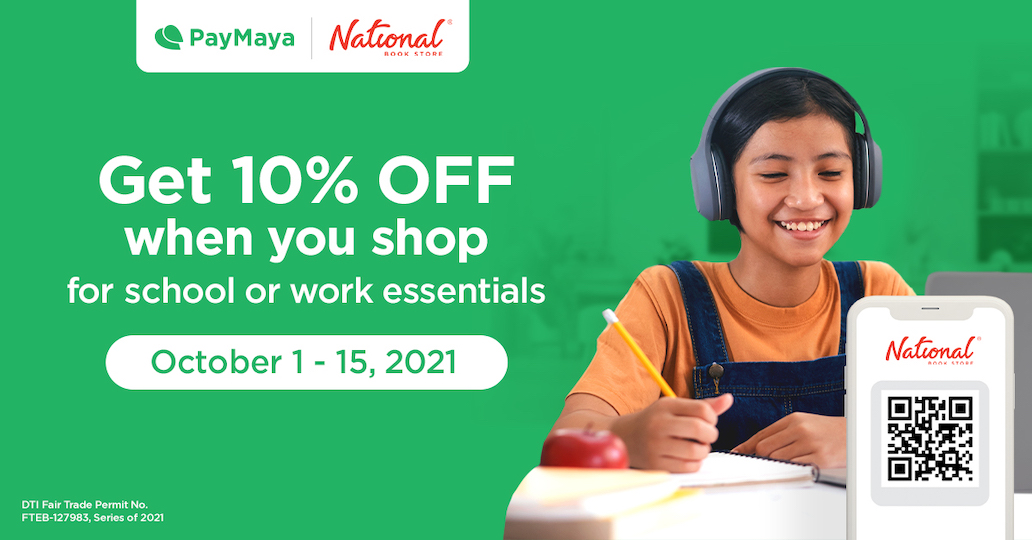 Enjoy A More Rewarding Cashless Experience at National Book Store with PayMaya