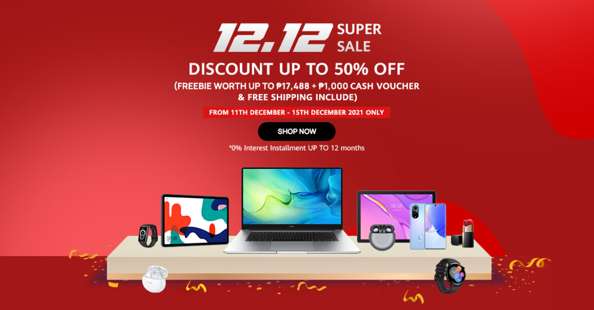 Great HUAWEI deals coming this 12.12 on Lazada