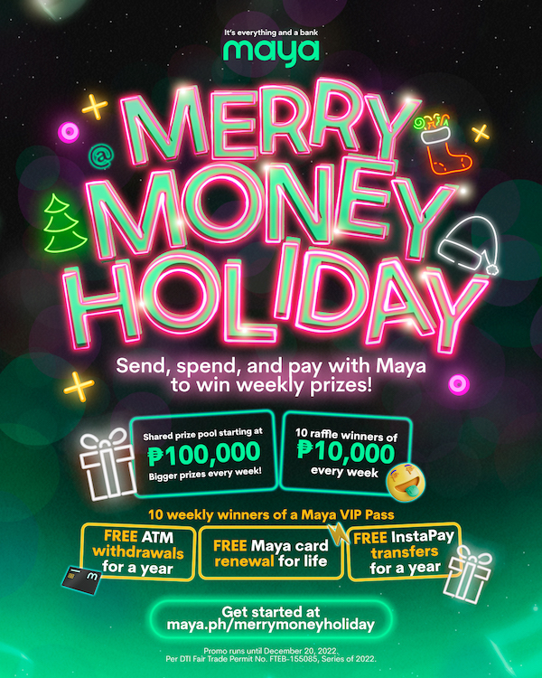 ₱2M Worth of Cash Prizes at Maya’s Merry Money Holiday Promo!