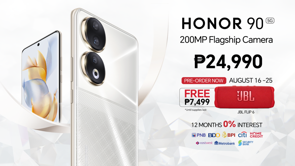 Experience 200MP Flagship Camera with HONOR 90 5G, Pre-order now for only Php 24,990