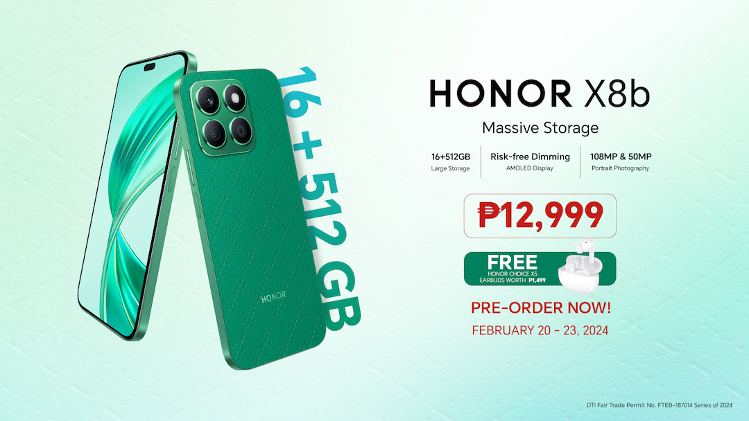 HONOR X8b with Massive Storage and Magic Capsule, launched at Php 12,999 only!