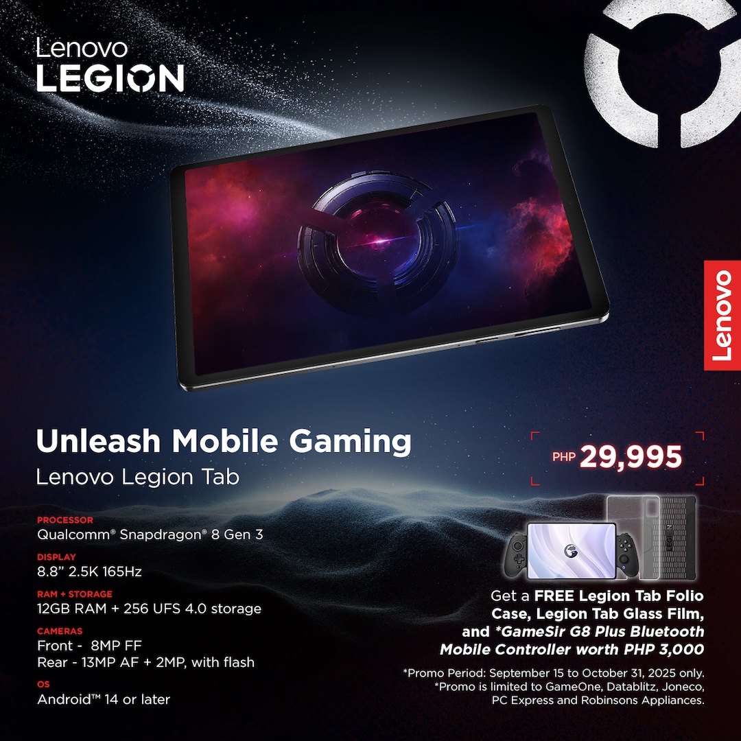 Lenovo Legion Tab Gen 3 PH Price & Free GameSir Controller