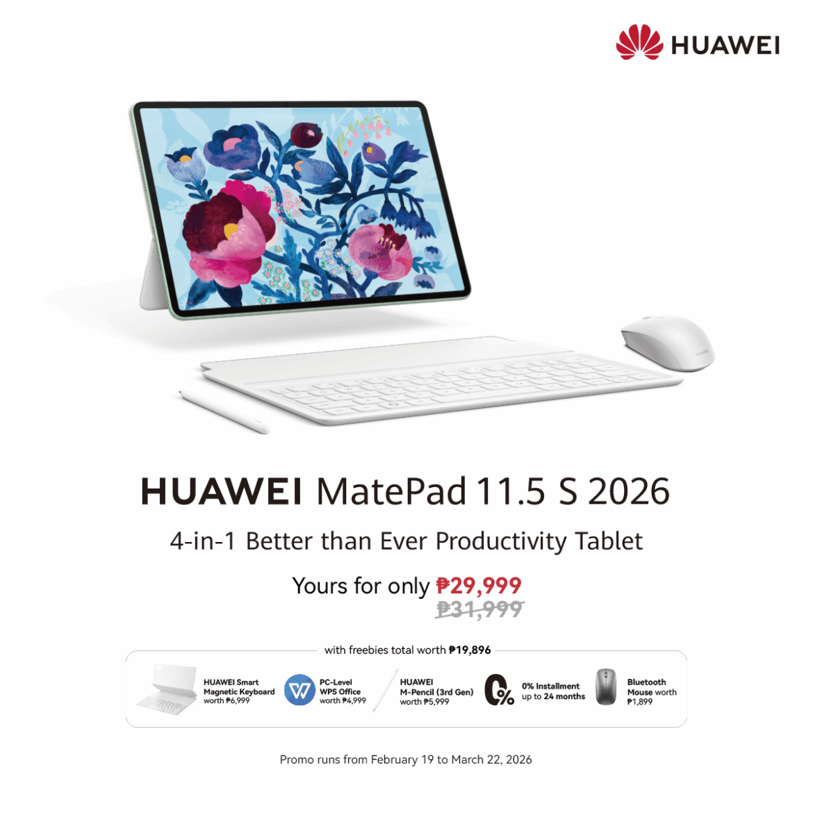 HUAWEI MatePad 11.5 S 2026 Price PH: PC-Level Tablet for ₱29,999