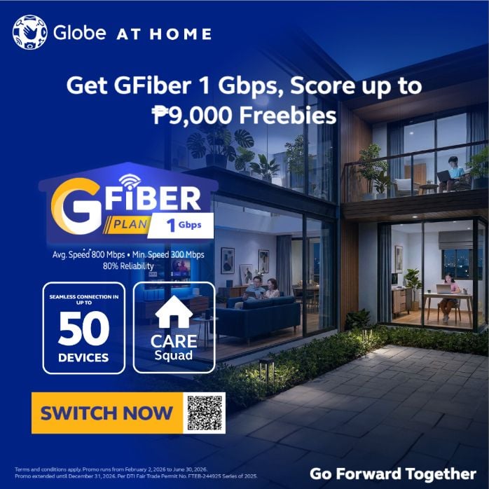 Globe GFiber Plans: WiFi 7, 2.5 Gbps, and P9,000 in Vouchers