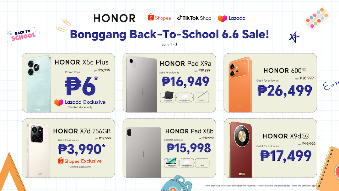 HONOR 6.6 Sale: P6 Phone, 70% Off, and P3,000 Bundle Deals