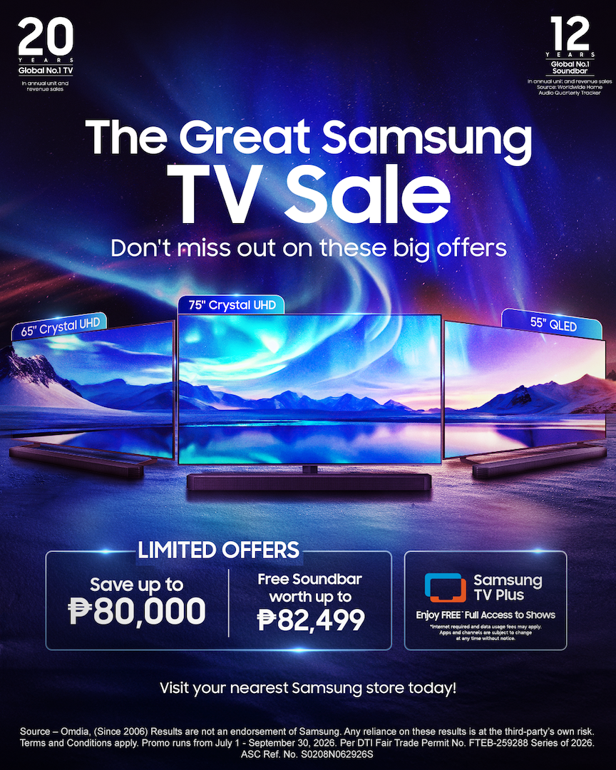 Samsung Vision AI TV & Soundbar Promos PH: Up to ₱80k Off