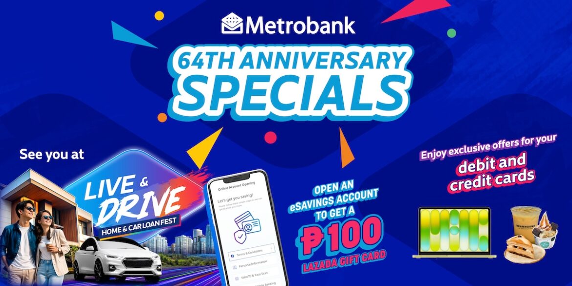 Metrobank 64th Anniversary Promos: Cashback, Dining & Deals