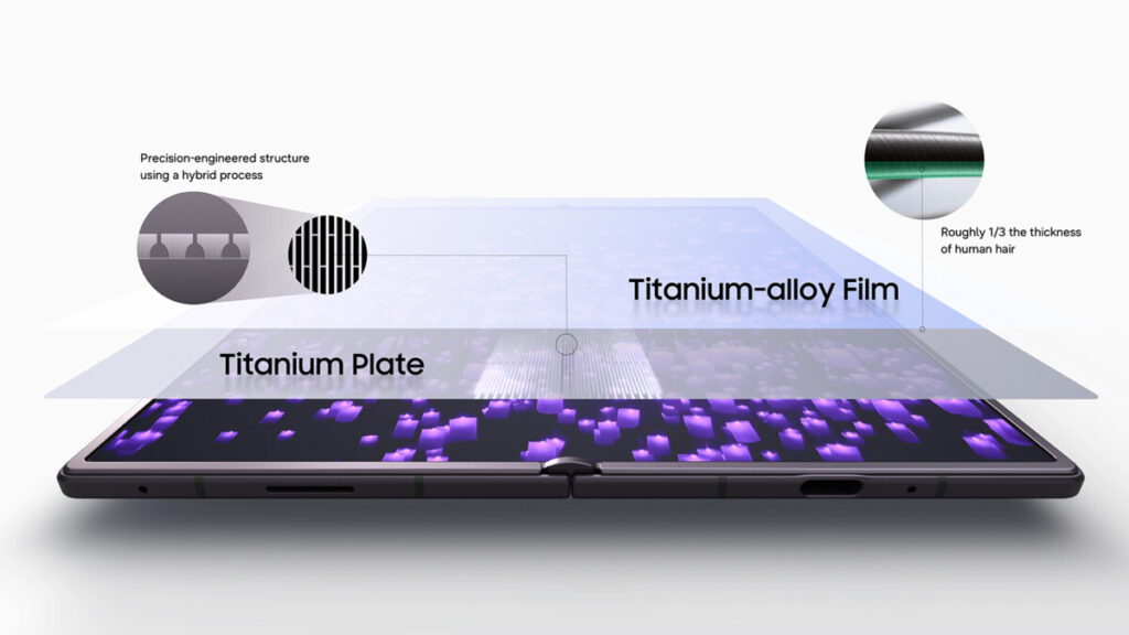 Flex titanium design of the Samsung Galaxy Z Fold8 series
