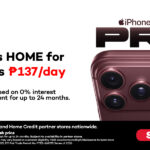Home Credit banner offering the iPhone 18 Pro for as low as 137 pesos per day